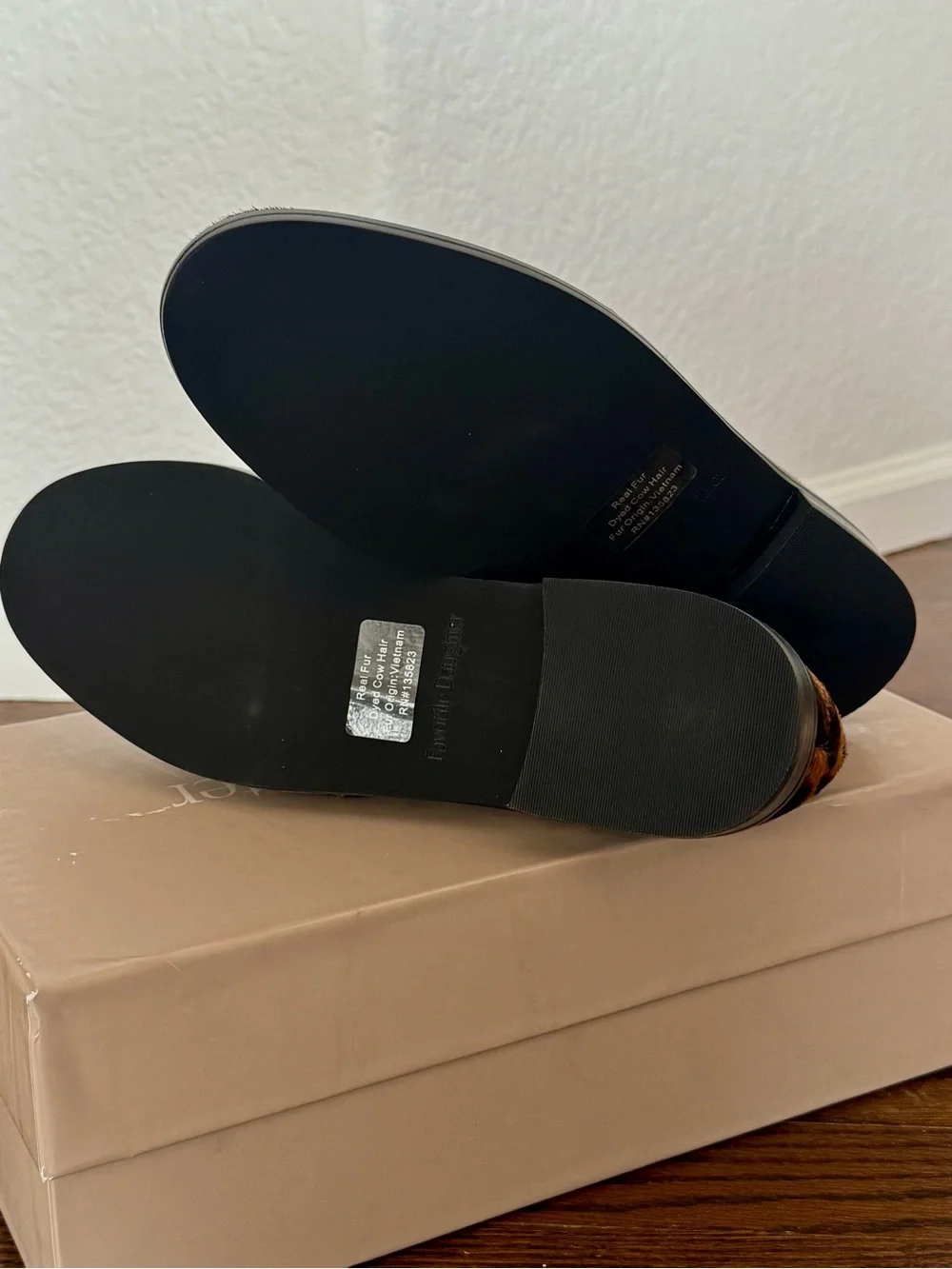 New in box! Favorite Daughter Leopard print Calf Hair Loafers Lola Too